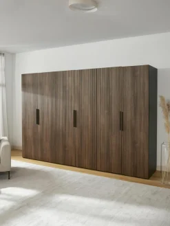 Modularer Drehtürenschrank Simone, 300 cm Breite, mehrere Varianten