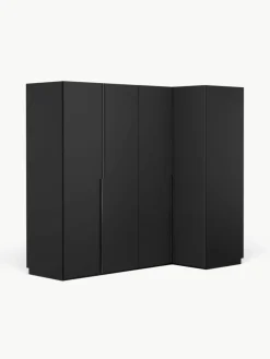 Modularer Eck-Kleiderschrank Leon, 215 cm Breite, mehrere Varianten