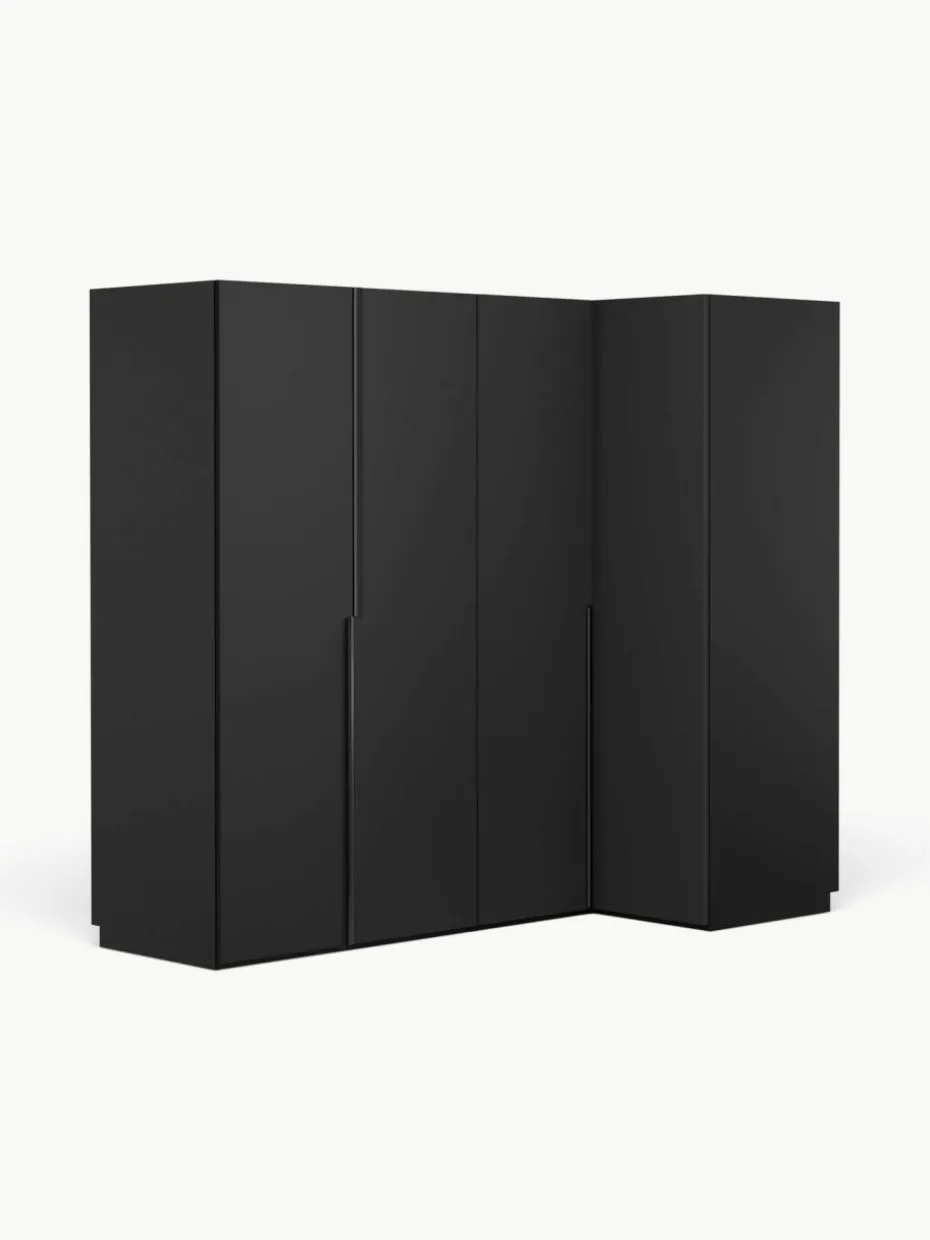 Modularer Eck-Kleiderschrank Leon, 215 cm Breite, mehrere Varianten