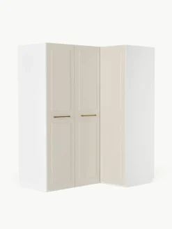 Modularer Eck-Kleiderschrank Charlotte, 165 cm Breite, mehrere Varianten