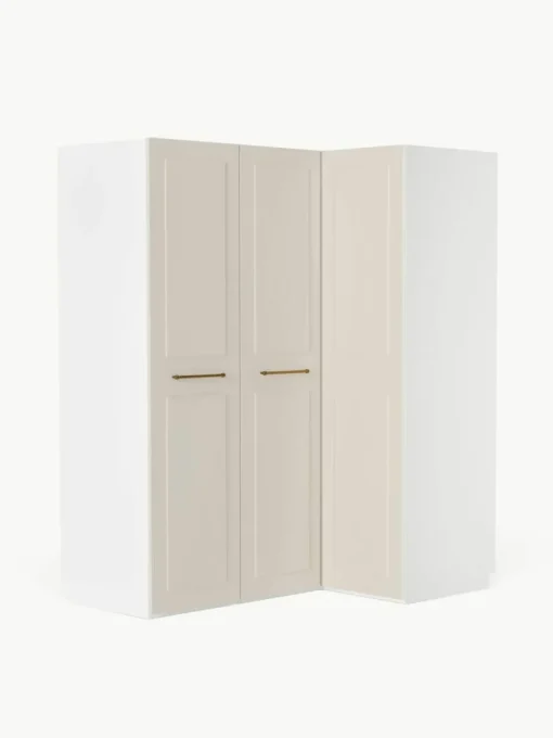 Modularer Eck-Kleiderschrank Charlotte, 165 cm Breite, mehrere Varianten
