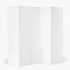 Modularer Eck-Kleiderschrank Leon, 165 cm Breite, mehrere Varianten