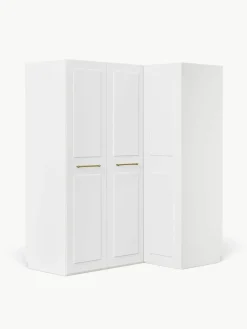 Modularer Eck-Kleiderschrank Charlotte, 165 cm Breite, mehrere Varianten