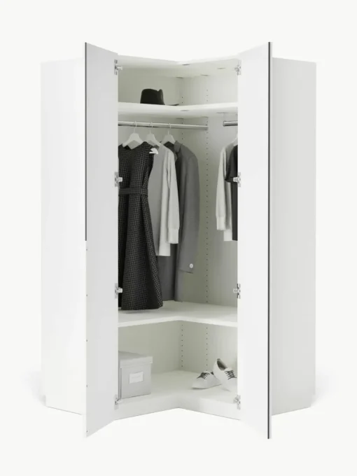Modularer Eck-Kleiderschrank Leon, 115 cm Breite