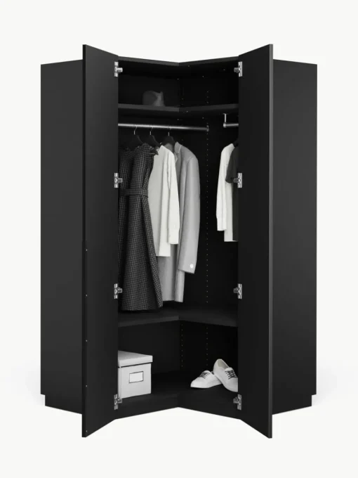 Modularer Eck-Kleiderschrank Leon, 115 cm Breite