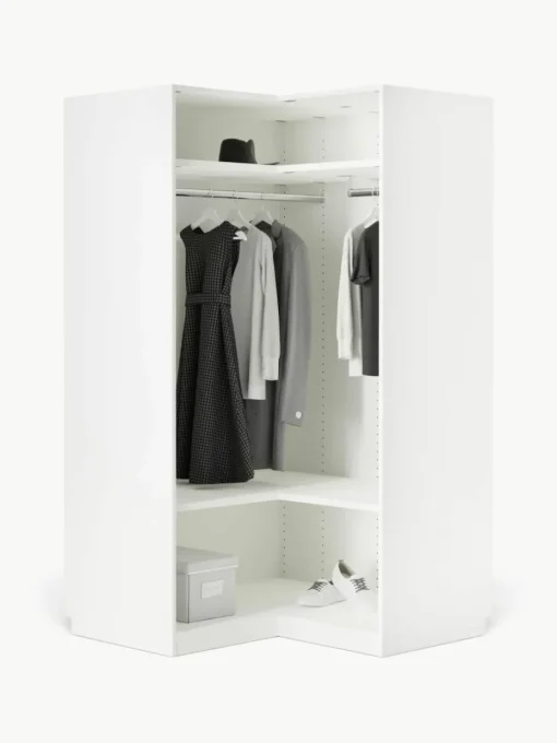 Modularer Eck-Kleiderschrank Leon, 115 cm Breite