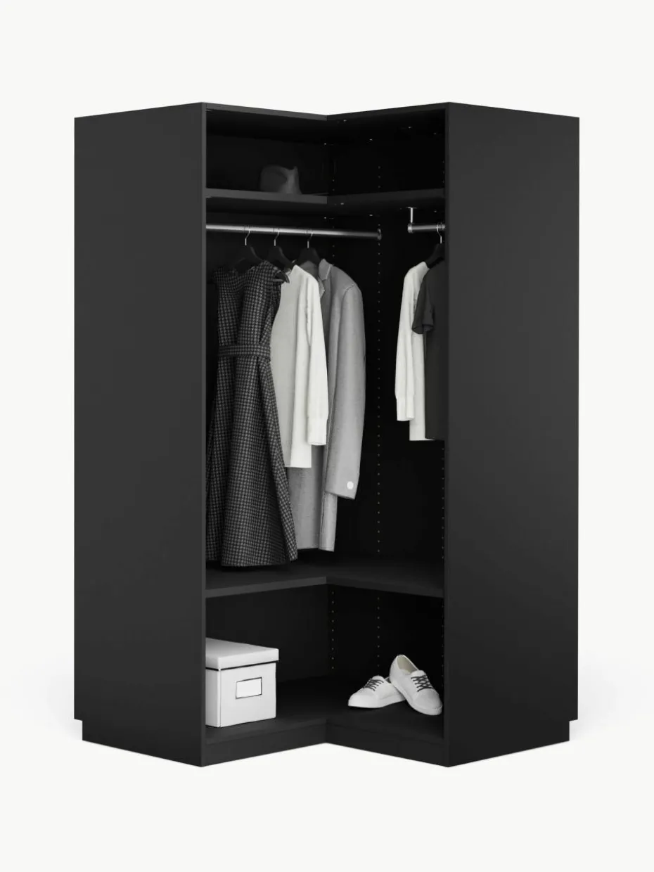 Modularer Eck-Kleiderschrank Leon, 115 cm Breite
