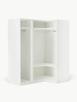 Modularer Eck-Kleiderschrank Charlotte, 165 cm Breite, mehrere Varianten