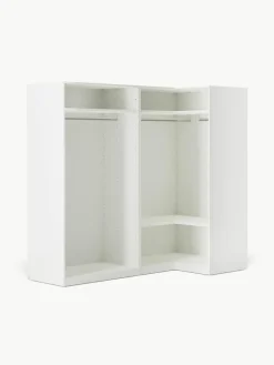 Modularer Eck-Kleiderschrank Charlotte, 215 cm Breite, mehrere Varianten