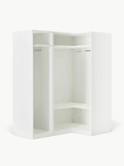 Modularer Eck-Kleiderschrank Charlotte, 165 cm Breite, mehrere Varianten