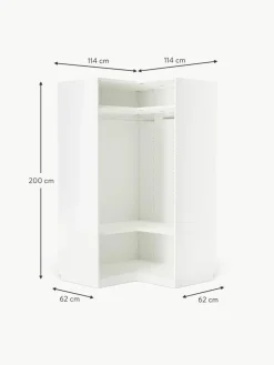 Modularer Eck-Kleiderschrank Charlotte, 115 cm Breite