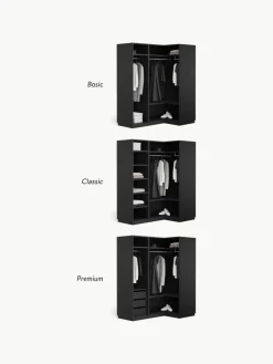 Modularer Eck-Kleiderschrank Leon, 115 cm Breite