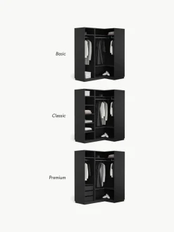 Modularer Eck-Kleiderschrank Simone, 115 cm Breite