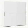 Modularer Schwebetürenschrank Charlotte, 200 cm Breite, mehrere Varianten
