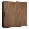Modularer Schwebetürenschrank Simone, 200 cm Breite, mehrere Varianten