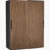 Modularer Schwebetürenschrank Simone, 150 cm Breite, mehrere Varianten