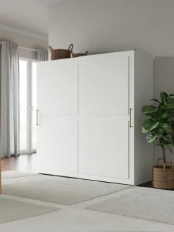 Modularer Schwebetürenschrank Charlotte, 200 cm Breite, mehrere Varianten