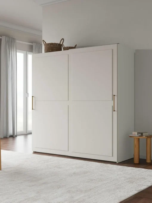 Modularer Schwebetürenschrank Charlotte, 200 cm Breite, mehrere Varianten