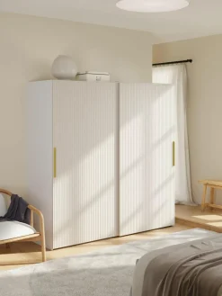Modularer Schwebetürenschrank Simone, 200 cm Breite, mehrere Varianten