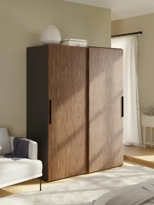 Modularer Schwebetürenschrank Simone, 150 cm Breite, mehrere Varianten