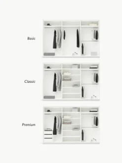 Modularer Schwebetürenschrank Leon, 300 cm Breite, mehrere Varianten
