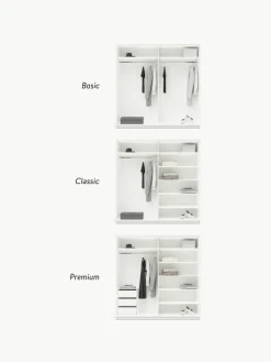 Modularer Schwebetürenschrank Simone, 200 cm Breite, mehrere Varianten