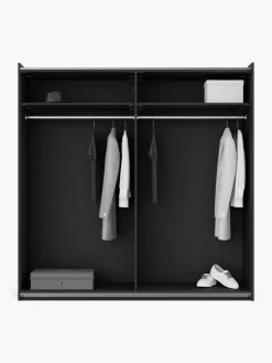 Modularer Schwebetürenschrank Leon, 200 cm Breite, mehrere Varianten