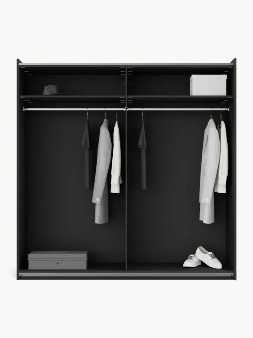 Modularer Schwebetürenschrank Simone, 200 cm Breite, mehrere Varianten