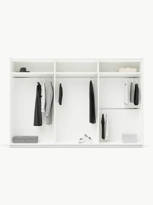 Modularer Schwebetürenschrank Leon, 300 cm Breite, mehrere Varianten