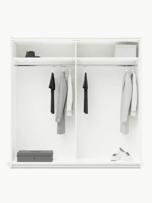 Modularer Schwebetürenschrank Simone, 200 cm Breite, mehrere Varianten