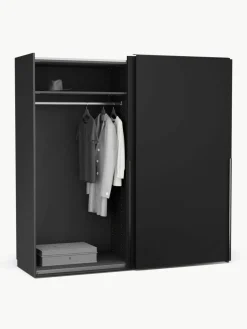 Modularer Schwebetürenschrank Leon, 200 cm Breite, mehrere Varianten