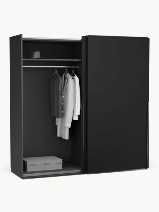 Modularer Schwebetürenschrank Leon, 200 cm Breite, mehrere Varianten