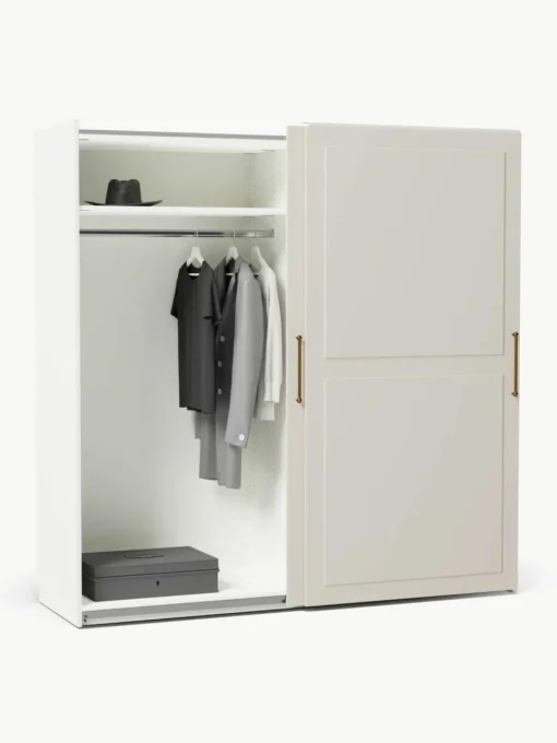 Modularer Schwebetürenschrank Charlotte, 200 cm Breite, mehrere Varianten