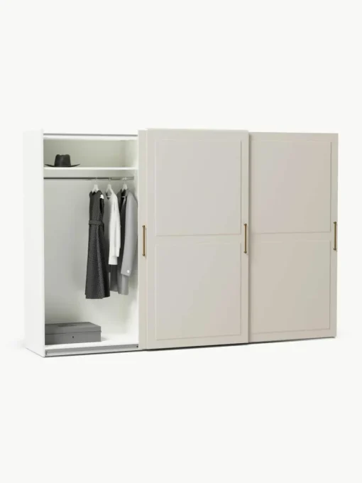 Modularer Schwebetürenschrank Charlotte, 300 cm Breite, mehrere Varianten