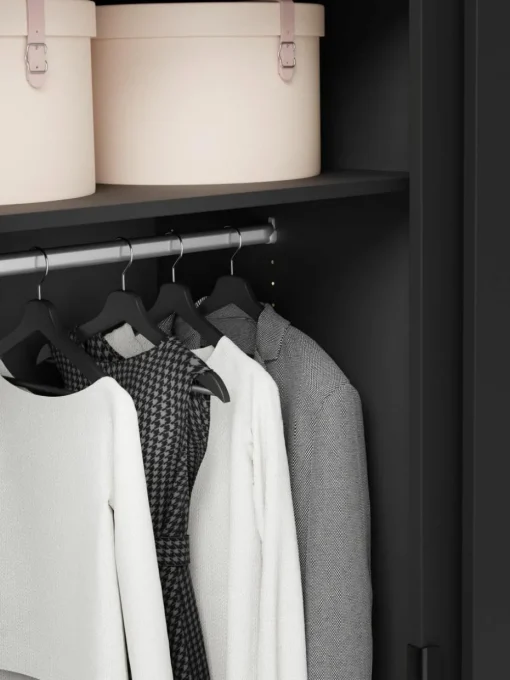 Modularer Schwebetürenschrank Leon, 200 cm Breite, mehrere Varianten