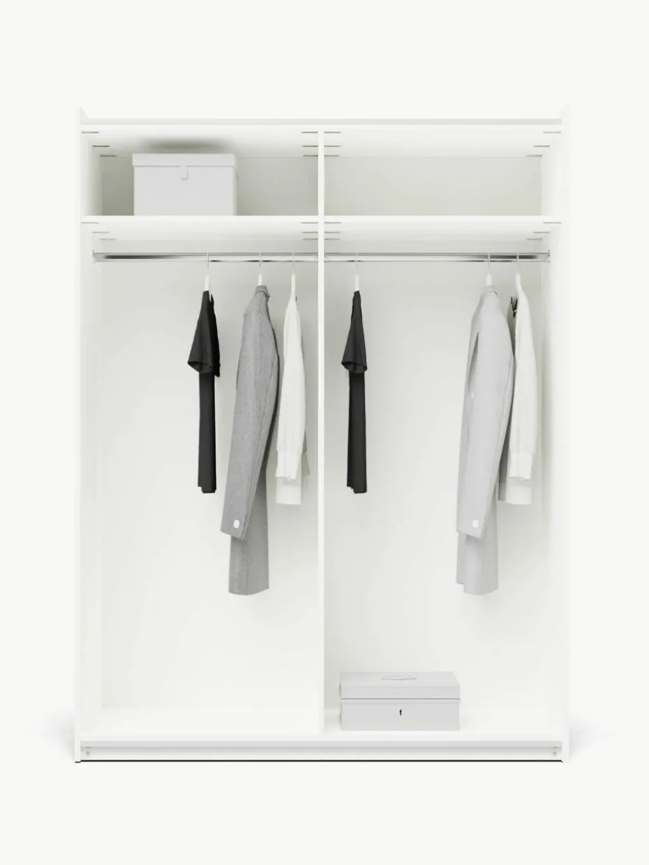 Modularer Schwebetürenschrank Simone, 150 cm Breite, mehrere Varianten