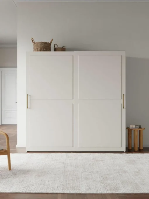 Modularer Schwebetürenschrank Charlotte, 200 cm Breite, mehrere Varianten