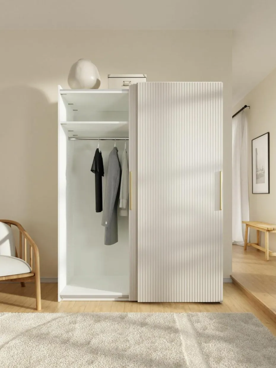 Modularer Schwebetürenschrank Simone, 150 cm Breite, mehrere Varianten