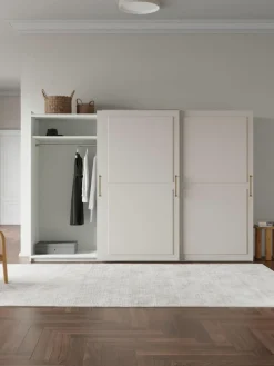 Modularer Schwebetürenschrank Charlotte, 300 cm Breite, mehrere Varianten