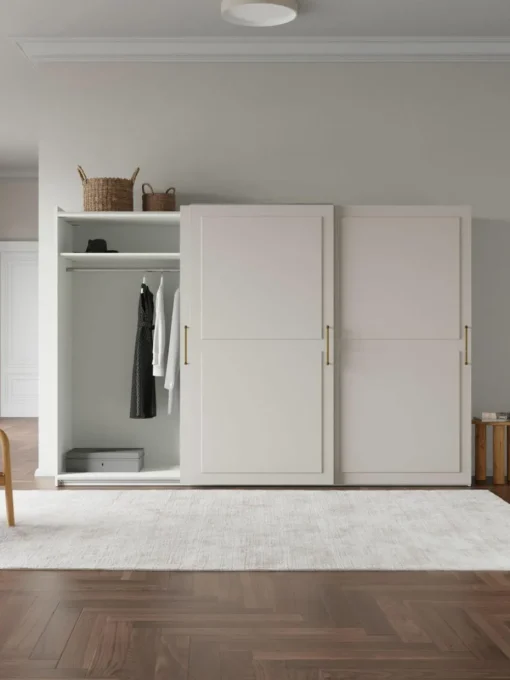 Modularer Schwebetürenschrank Charlotte, 300 cm Breite, mehrere Varianten