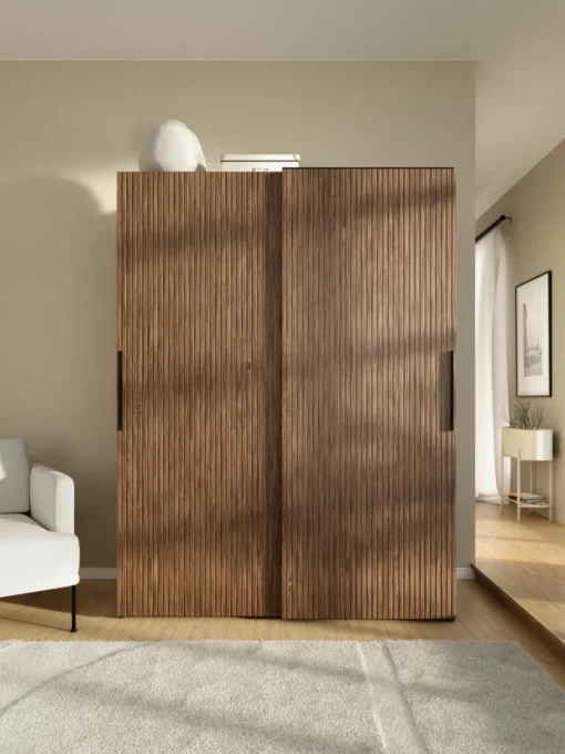 Modularer Schwebetürenschrank Simone, 150 cm Breite, mehrere Varianten