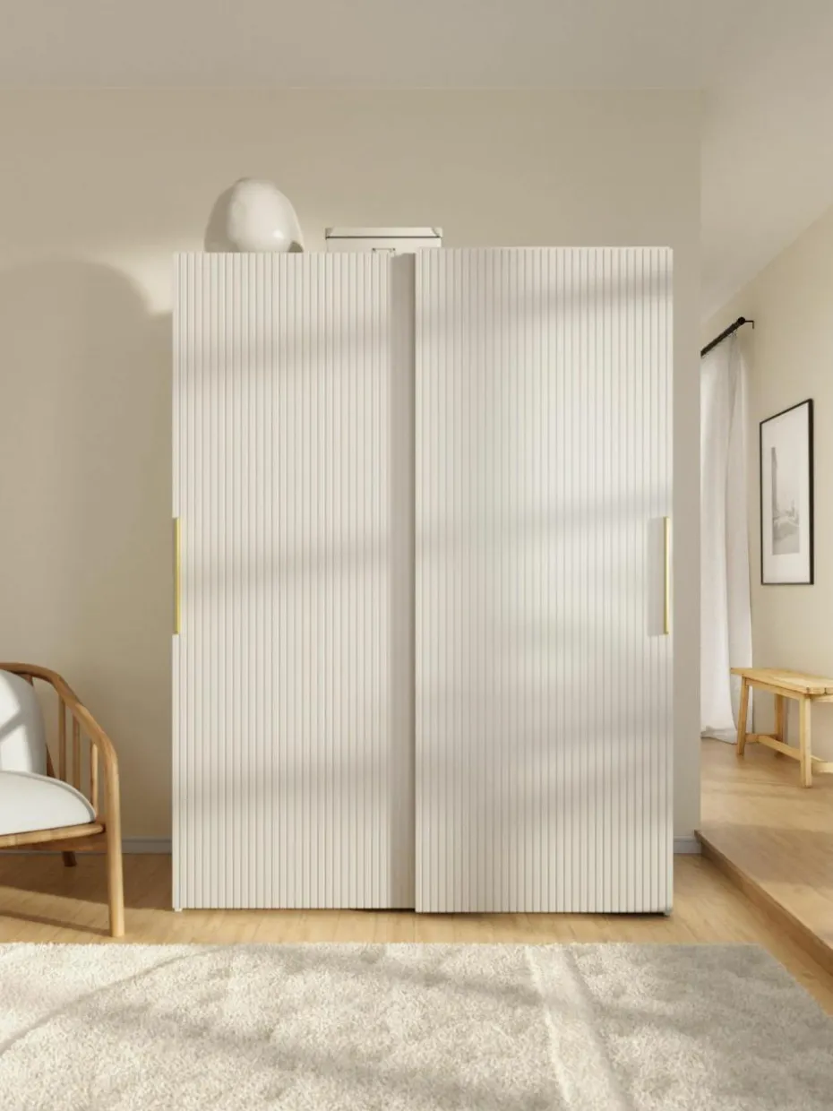 Modularer Schwebetürenschrank Simone, 150 cm Breite, mehrere Varianten