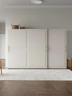 Modularer Schwebetürenschrank Charlotte, 300 cm Breite, mehrere Varianten