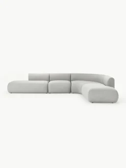 Modulares Bouclé-Ecksofa Sofia (4-Sitzer)