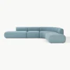 Modulares Bouclé-Ecksofa Sofia (4-Sitzer)