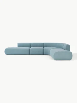 Modulares Bouclé-Ecksofa Sofia (4-Sitzer)