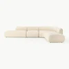 Modulares Bouclé-Ecksofa Sofia (4-Sitzer)