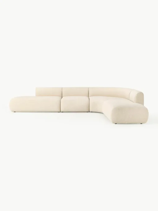 Modulares Bouclé-Ecksofa Sofia (4-Sitzer)