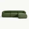 Modulares Bouclé-Ecksofa Sofia (3-Sitzer)