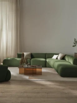 Modulares Bouclé-Ecksofa Sofia (4-Sitzer)